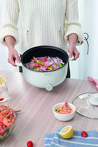 ECG EH 1886 Double Elektrischer Topf, Weiss