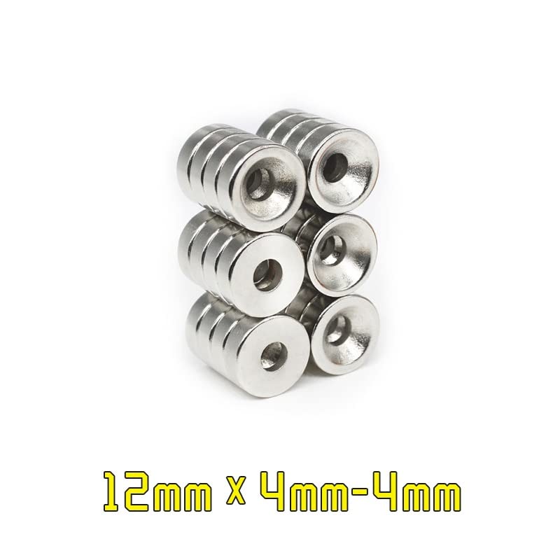 10/20/30/50/100/150PCS 12x4-4 Round Search 12 * 4 Hole 4mm Countersunk Neodymium Permanent 12x4-4mm 12 * 4-4 Magnets(30PCS)
