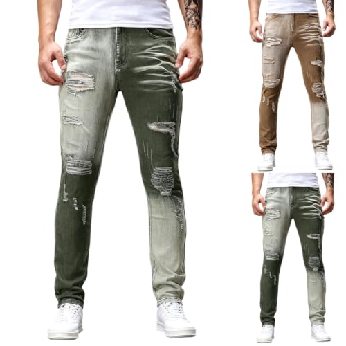 Jean slim extensible pour homme, pantalon en denim confortable - 2