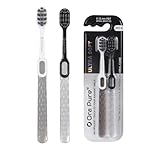 OraPure Ultra Soft Toothbrush for Adults with Sensitive Gums | Selene Nano Silk Spiral Bristles | Manual Toothbrush with Ergonomic Handle for Gentle Deep Cleaning