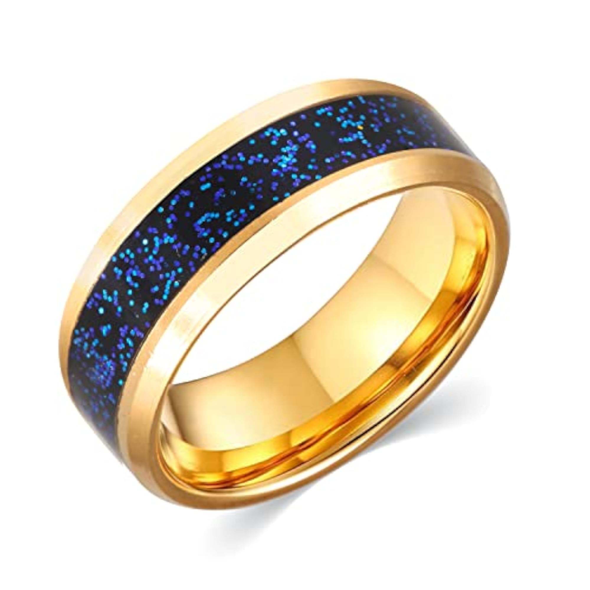 Titanium Stainless Steel Adjustable Couple Band Ring