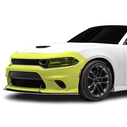 BOGAR TECH DESIGNS for Dodge Charger SRT 392/GT/RT/Scat Pack 2015-2023 Only Fits SRT 392 & GT & RT & Scat Pack Front Bumper Paint Protection PPF Film Kit Cover, Clear Bra
