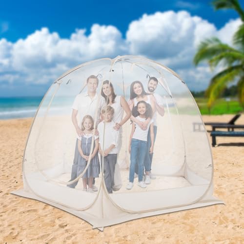 Carpa tipo Pop Up transparente para 4 personas miniatura 4