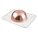 iDesign Gia Metal Sink Grid, Large Non-Skid Protector for Kitchen, Bathroom, Basement, Garage, Laundry Room, 16.3" x 12.6" x 0.65", Satin Silver