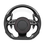 Für A*udi R8 TT TTS T RS A6 A7 2007-2016 Sport-Lenkrad mit flacher Unterseite und Schaltwippen aus Carbonfaser, individuelles Autolenkrad