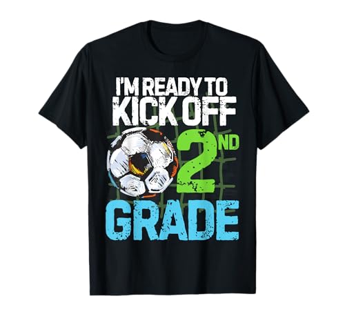 Back To School First day Of 2nd grade Soccer Games Boys Kids T-Shirt