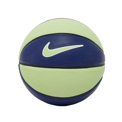 Nike Skills N.000.1285.473.03 Ballon de Basket en Caoutchouc Bleu Roi/Vert Vapor/Blanc Taille 3