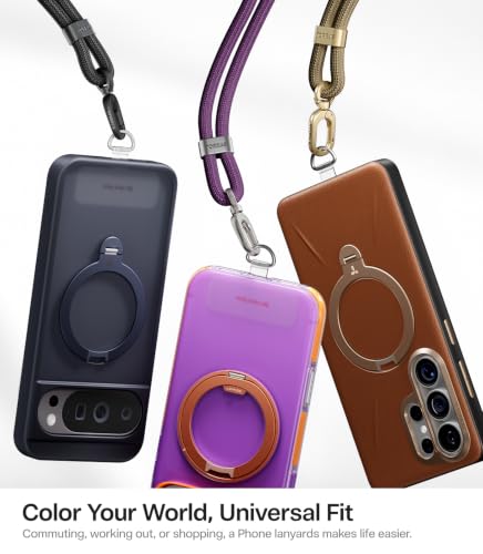 Image of TORRAS Phone Lanyard Crossbody, Adjustable Neck Strap, Deep Purple