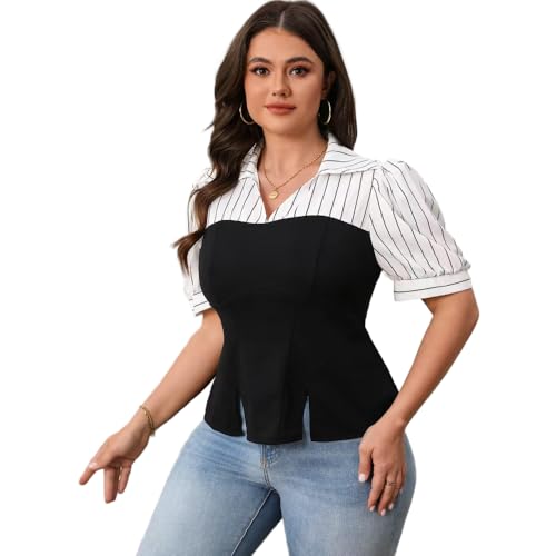 Tops à rayures patchwork femmes ZBDZSW vêtements été minces