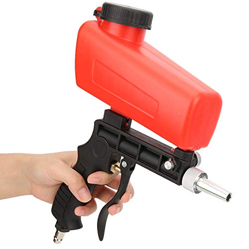 Taidda Pistola de Chorro Portátil Neumática, Dispositivo de Eliminación de óxido de Mano Ligero para Esquinas Metálicas, Rebabas, Cuentas de Vidrio, Entrada de Aire de 1/4 Pulgadas