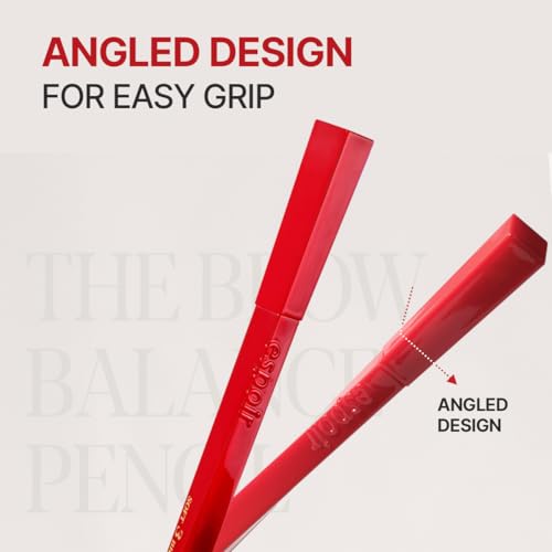 Image of Espoir The Brow Balance Pencil #9 Soft Black | Eye Brow Pencil that's Natural and Easy to Draw without Clumping | A Detailed and Rich Eyebrow Texture | Korean Makeup