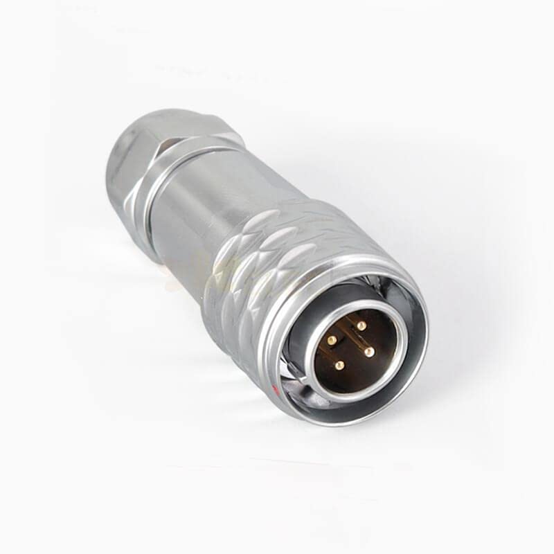 SF12 4 Pin Plug+Socket Back Mount Aviation Circular Quick Push-Pull Industrial Metal Waterproof