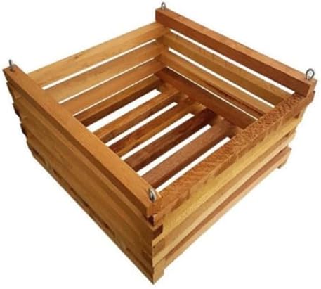 Cachepô De Madeira Quadrado Para Plantas e Orquídeas Tam. G