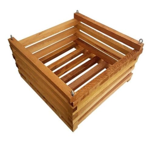 Cachepô De Madeira Quadrado Para Plantas e Orquídeas Tam. G