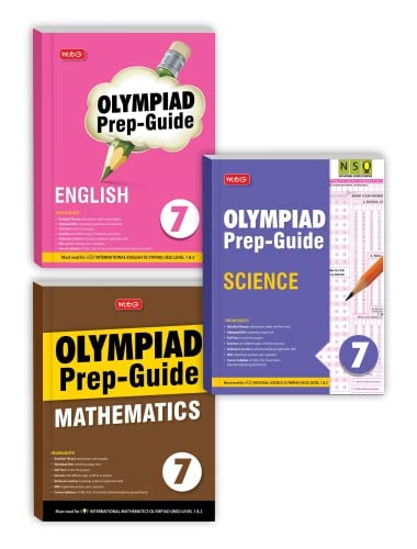 Olympiad Prep-Guide Class 7, IMO-NSO-IEO Chapterwise Previous Year Question Paper For 2022-23 Exam, Set of 3 Books (Mathematics, Science, English) MTG Editorial Board Paperback – 13 April 2022