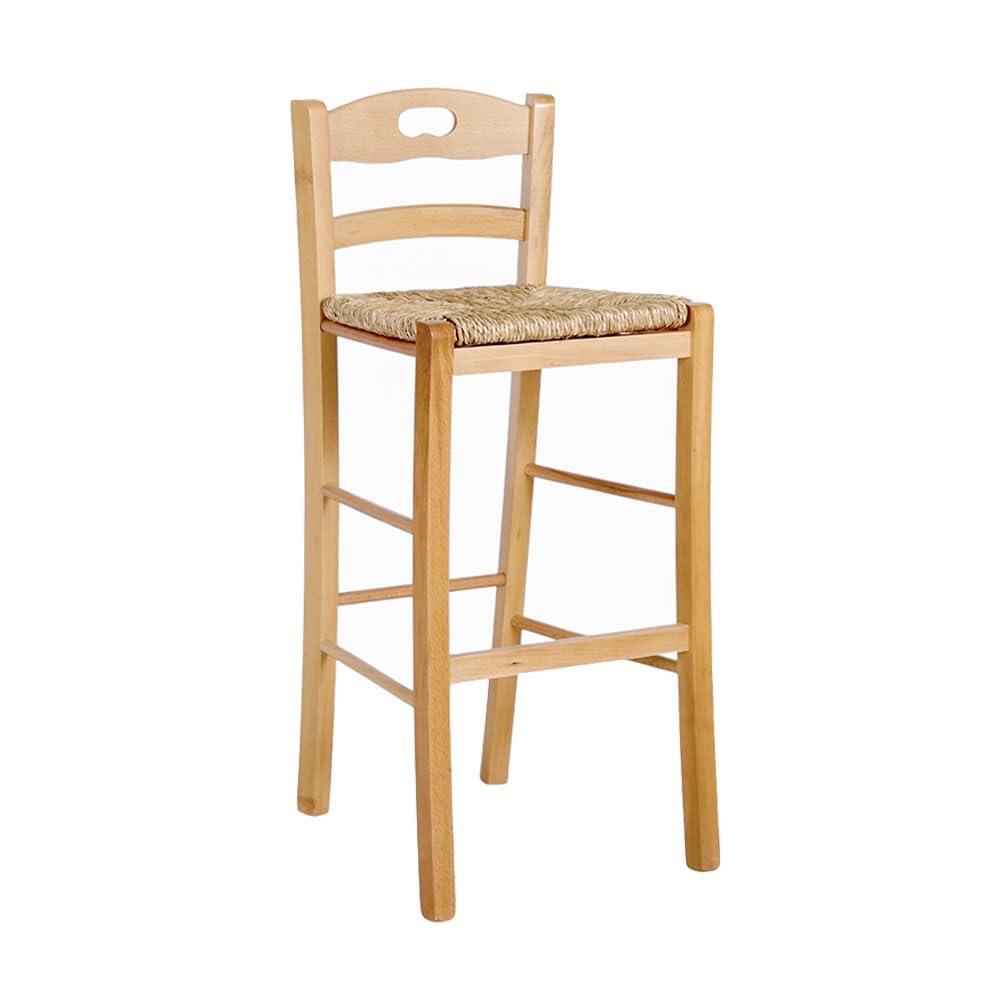 Sgabello Snack Seduta in Paglia h67 Naturale