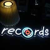 Records Led Sign, Recorder Neon Light, Disc Player Neon Sign, Recording Led Light, Music Show Studio Room Wall Decor, Vinyl Disc Neon Light Bedroom Game Room Wall Art Christmas Birthday Gift
