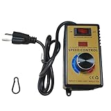 XWG AC Motor Speed Controller 120V 5A - Variable Speed Control with Overload Protection, Compatible for HVAC Fans, Industrial Machinery, and Workshop Tools