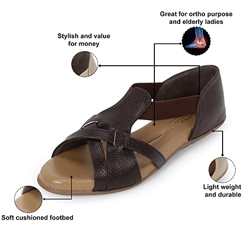 Image of DOCTOR EXTRA SOFT Women's Sandals Ortho Care Orthopaedic Diabetic Daily Use Dr Sole Footwear Casual Stylish Chappals Slippers for Ladies & Girl's K-537