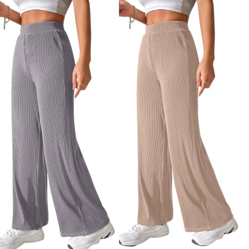 Image of GRECIILOOKS Women's Parachute Cargo Pants - High Waist Flared Korean Trousers| Trendy Casual Wear for Daily & Travel Use (Available in Plus Size)