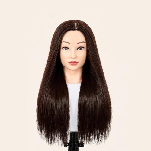 Cabeza de maniquí Oshhni de 40 cm para trenzado y práctica de peluquería en salones 5