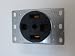 Legrand-Pass & Seymour 3864CC6 Flush Outlet 30-Amp 125-volt/250-volt Three Pole Four Wire