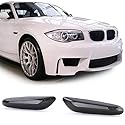 LED Seitenblinker Schwarz Smoke passend für BMW 1er E81 E87 E82 E88 04-12