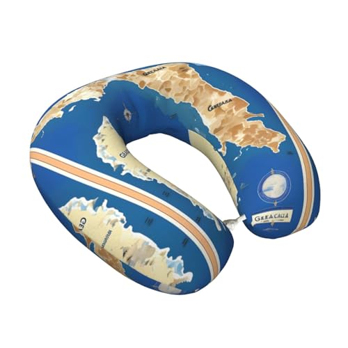 Almohada de poliéster negra para cuello y hombros miniatura 2