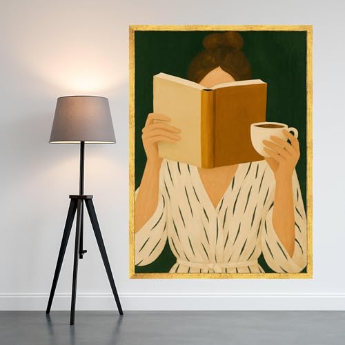 Tableau sur toile Femme lisant XINBAO 40x60cm décoration murale