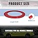 Suvnie Car Exterior Interior Molding Trim, 16.4 Ft Flexible Self Adhesive Auto Molding Line, Scratch-Proof Bumper Window Door Body Side Decorative Strip, Universal Car Accessories (Red, 6mm)