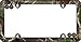 CRUISER ACCESSORIES 23095 Camo License Plate Frame, Black w/Fastener caps