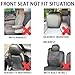 BELOMI 4PCS Car Seat Headrest Cover, Comfortable Breathable Anti-Scratch Dirt-Proof Retractable Multifunctional Auto Head Rest Seat Cushion Pillow Protector Replacement, Universal Fit（White）