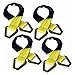 DC Cargo Mall 4 Pack of 36 x 2" Axle Strap with 10,000 Pound Break Strength, Car Towing Tie-Down Accessories with Protective Sleeve and D-Rings