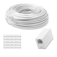 Amazon | 30m 電話機延長ケーブル 6極4芯 RJ11 ストレートタイプ