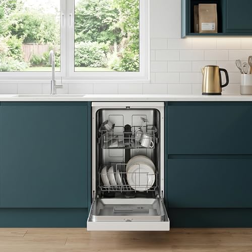HYE Dishwasher - Slimline Dishwasher With 9 Place Settings, 45cm, Compact & Freestanding Design, White, Eco Program, Quick Wash, Quiet (49 dB) - DW0109PW13 - Image 7