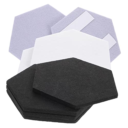 12 piezas Paneles Acústicos Hexagonales de Alta Densidad para Reducción de Ruido con Material de Fieltro Seguro y Fácil Instalación miniatura 1