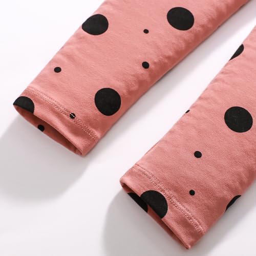 Image of HILEELANG Toddler Girl Fall Outfits Clothing Pants Set Sweatshirt Cotton Strench Leggings Playwear Sets 2pc