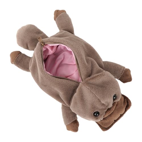 Image of Minache Women Animal Platypus Plush Stationery Pouch Pen Pencil Case Ladies Cosmetic Bag