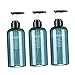 Sharplace 300/500ml 3er-Pack Leere Shampoo-Flaschen Seifenpumpe Nachfüllbare Körperwasch-Shampoo- und Conditioner-Flaschen Blauer -Pumpflaschenspender, Blau-500ml