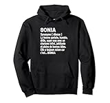 Une idée de cadeau personnalisé avec prénom Sonia pour jeune femme, cadeau prenom Sonia épouse, belle soeur, belle fille, belle mère, tante, meilleure copine, maman, conjointe. Un cadeau drôle et rigolo qui contient un message humoristique.