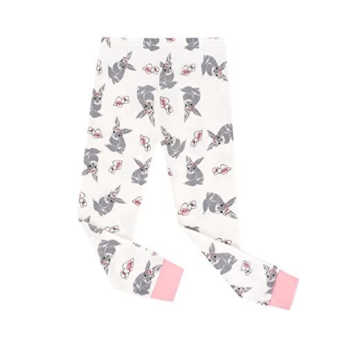 Benaive Girls Easter Pajamas Kids Bunny Easter Pjs Long Sleeves Set 100% Cotton Novelty Girls Sleepwear 2 Pieces Size 2T - image 3