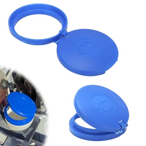 JEYORZY 2 Piezas Tapón de Depósito, Tapa Tanque Limpiaparabrisas, Tapa de Repuesto de la Caja del limpiaparabrisas del Automóvil, Tapa del Tanque de Agua Raspada, Para Peugeot 206 207 306
