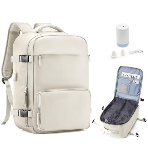 Image of Vacuum Travel Backpack with Compression, Carry on Vacuum Backpacks with Air Pump for Women Men