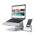 Produktbild Luinua Aluminium-Laptopständer mit verstellbarem Aluminium-Smartphone-Ständer (Laptopständer für Apple MacBook, alle Laptops) - Silber