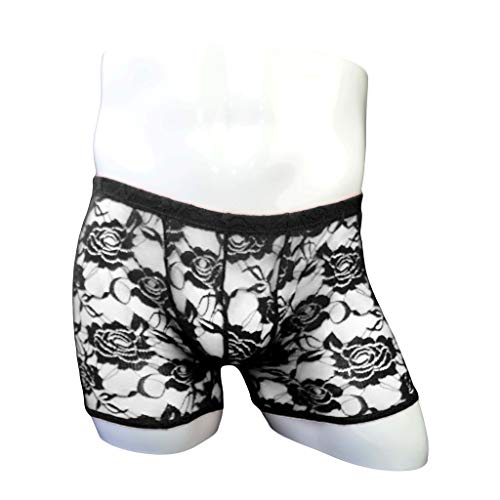 Transparent Lace Boxers Boxer Shorts Underwear for Sissy Boys2