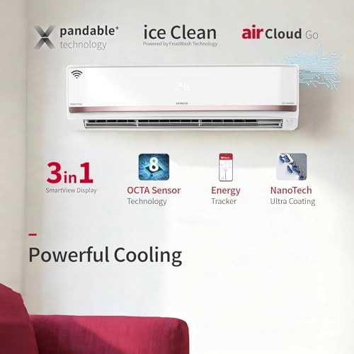Image of Hitachi 1.5 Ton 3 Star,Heavy Duty Smart Inverter Split AC (Copper, Wi-Fi, Long air throw, ice Clean, Hybrid Convertible, Anti-Bacterial Mesh Filter,2026 Model,RAS.Y319PCDISL, White)