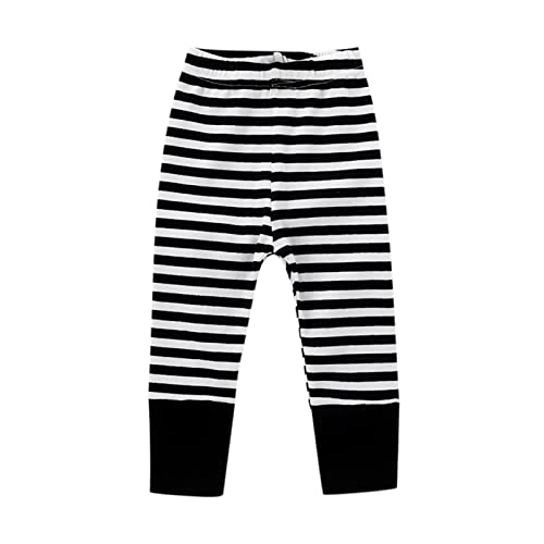 Baby Girls Home Wear Leggings Infant New-𝐁orn Boys Stripe Knitted Tights Soft Roomy Fit Pull On Bottoms