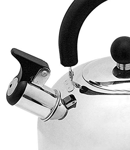 Chaleira Em Aço Inox Com Apito E Alça Termica 2 Litros cozinha casa