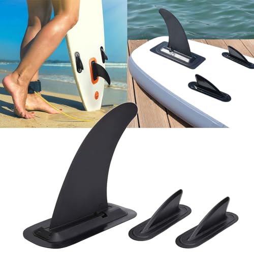 KAIXINXIN Detachable Standing Up Paddle Surfboard Tail Rudders Center Fin with Base for Paddleboard Surfboard Paddleboard