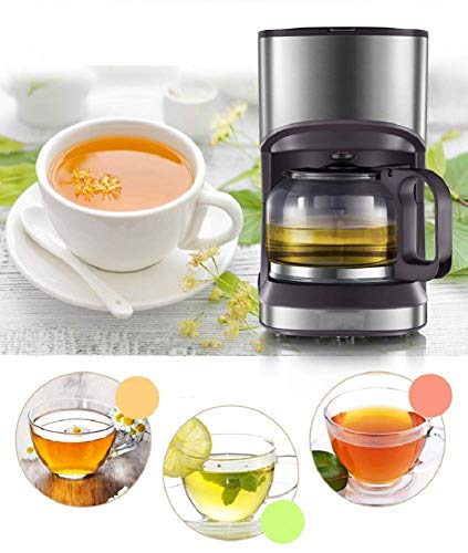 Máquina de café expreso Cafetera, cafetera, cafetera, cafetera con filtro de café y jarra de vidrio, pequeñas máquinas… - Imagen 3